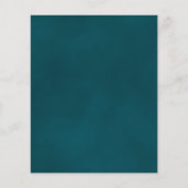 Elegant Teal & Gold BUDGET Wedding Invitation (Achterkant)