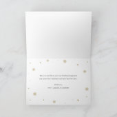 Elegant Teal Gold Holly Christmas Presents Feestdagen Kaart (Binnen)