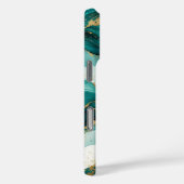 Elegant Teal Gold Watercolor Case (Achterkant / Rechts)