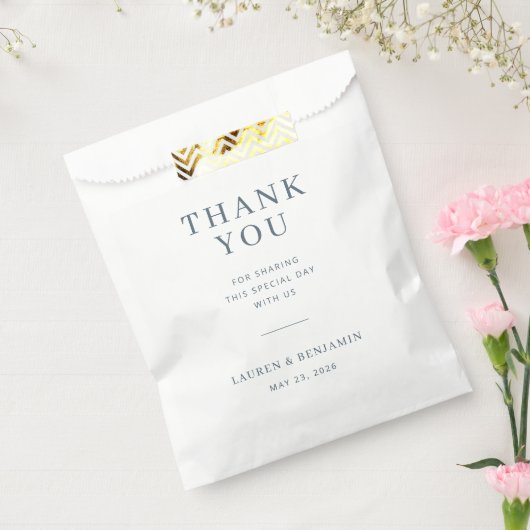 Elegant Teal Gratitude Note Bedankzakje (Gezegeld)