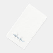 Elegant Teal Monogram Servet (Hoek)