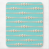 Elegant Teal & Parels Muismat (Voorkant)