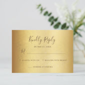 Elegant  Teal Rose Floral Gold Bat Mitzvah RSVP Kaartje (Staand voorkant)