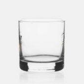 Elegant Team Bruid voeg naam Bruiloft toe Whisky Glas (Links)