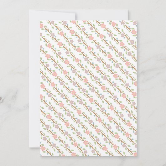 Elegant Teapot Bridal Shower Invitation Kaart (Achterkant)