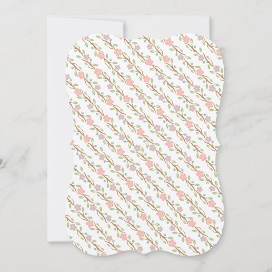 Elegant Teapot Bridal Shower Invitation Kaart (Achterkant)