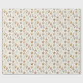 Elegant Teardrop Ornament Minimal Christmas Cadeaupapier (Vlak)