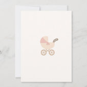 Elegant Teddy Bear Baby Shower Invitation  Kaart (Achterkant)