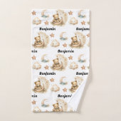 Elegant Teddy Bear Kwekerij Baby shower Bad Handdoek (Handdoek)