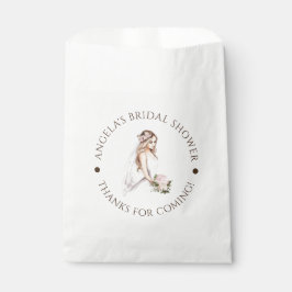 Elegant teder roze bruid-to-be Vrijgezellenfeest Bedankzakje