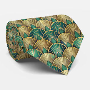 Elegant tegel Art Deco patroon Stropdas