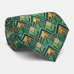 Elegant tegel Art Deco patroon Stropdas
