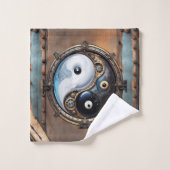 Elegant teken van yin yang bad handdoek (Wasdoekje)