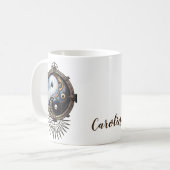 Elegant teken van yin yang koffiemok (Voorkant links)