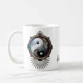 Elegant teken van yin yang koffiemok