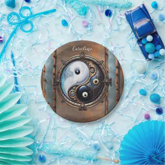 Elegant teken van yin yang papieren bordje (Feest)