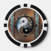 Elegant teken van yin yang poker chips (Voorkant)