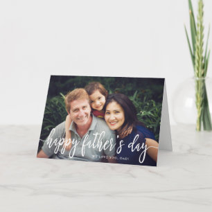 Elegant tekst foto Vaderdag Wenskaart Kaart