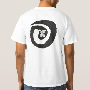 Elegant tekst Mijn vaders okes zullen je oppakken T-shirt