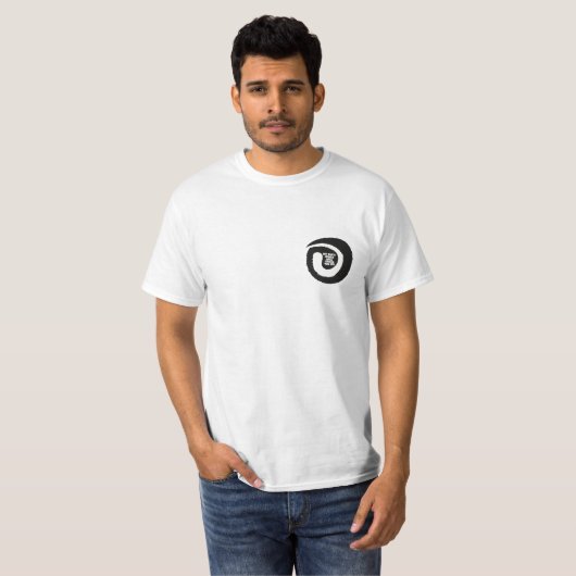 Elegant tekst Mijn vaders okes zullen je oppakken T-shirt (Voorkant volledig)