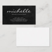 Elegant tekst voor cursief textuur visitekaartje (Voorkant / Achterkant)