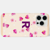 Elegant telefoon Hoesje met vet 'R' ontwerp (Achterkant (horizontaal))