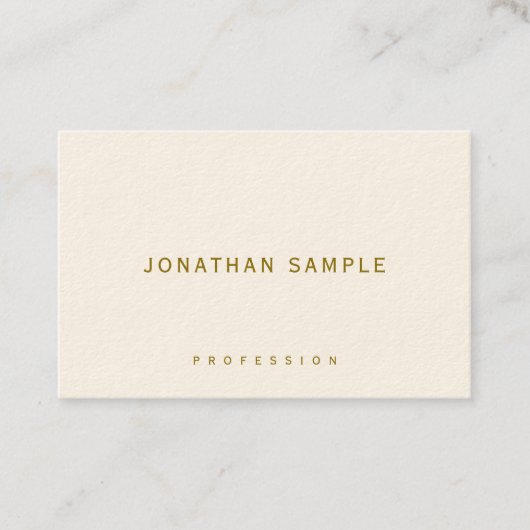Elegant Template Business Cards Gold Text Luxury Visitekaartje (Voorkant)