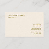 Elegant Template Business Cards Gold Text Luxury Visitekaartje (Achterkant)