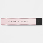 Elegant Template Luxury Rose Gold Glamour Custom Deurbordje (Voorkant)
