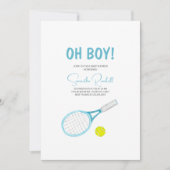 Elegant Tennis Baby shower Uitnodiging (Voorkant)