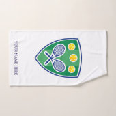 Elegant tennis logo handdoek met aangepaste naam (Handdoek)