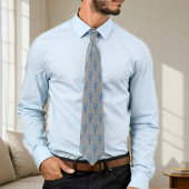 Elegant tennis-themed tie stropdas