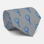 Elegant tennis-themed tie stropdas (Opgerold)