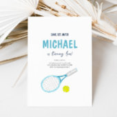 Elegant Tennis Verjaardag uitnodiging