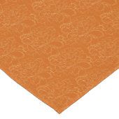 Elegant Terra Cotta Gold Floral Pattern Korte Tafelloper (Hoek)