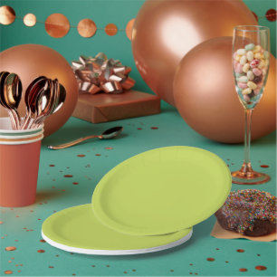 Elegant Terra Green 7 inch rond papier Bord