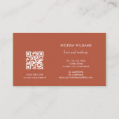 Elegant Terracotta 3D Abstract Art Visitekaartje (Achterkant)