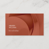 Elegant Terracotta 3D Abstract Art Visitekaartje (Voorkant)