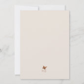 Elegant Terracotta Bloemen Boho Fall Bruiloft Kaart (Achterkant)