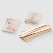 Elegant Terracotta Blush Waterverf Art Handwaaier (Niet-gemonteerd)