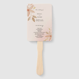 Elegant Terracotta Blush Waterverf Art Handwaaier