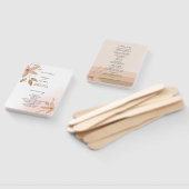 Elegant Terracotta Blush Waterverf Art Handwaaier (Niet-gemonteerd)