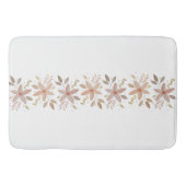 Elegant Terracotta Blush Waterverf Floral Badmat (Voorkant)