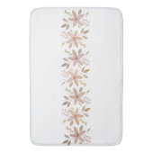 Elegant Terracotta Blush Waterverf Floral Badmat (Voorkant Verticaal)