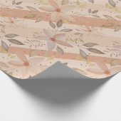 Elegant Terracotta Blush Waterverf Floral Cadeaupapier (Hoek)
