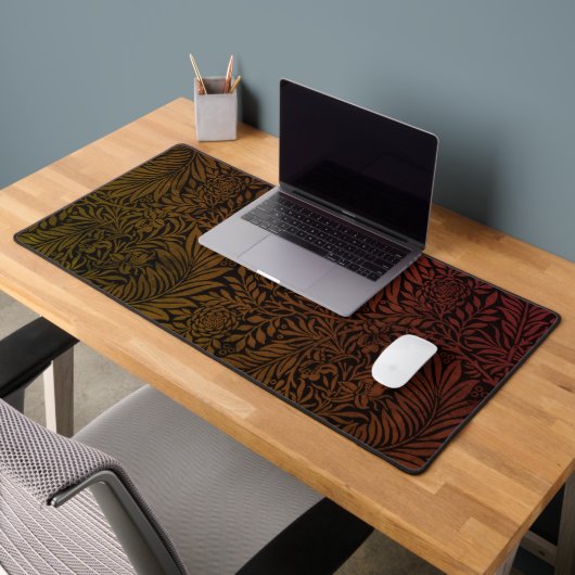 Elegant Terracotta Boho Botanisch Patroon Bureaumat (Kantoor 2)