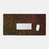 Elegant Terracotta Boho Botanisch Patroon Bureaumat (Keyboard & Muis)