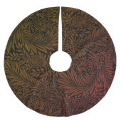 Elegant Terracotta Boho Botanisch Patroon Monogram Kerstboom Rok (Voorkant)