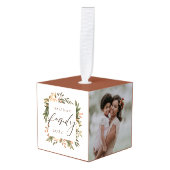 Elegant Terracotta Boho Floral Family Decoratie (Voorkant hoekig)