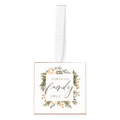 Elegant Terracotta Boho Floral Family Decoratie (Voorkant)